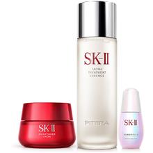 SK-II 神仙水230ml+面霜80g+光子小灯泡30ml+眼霜15g护肤品套装sk2
