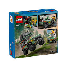 乐高 LEGO 城市系列 60447 越野4x4山地卡车拼装玩具