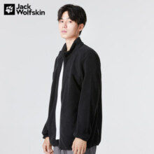 Jack Wolfskin狼爪抓绒衣男秋冬款户外抓绒外套防风保暖加厚抓绒内胆5032751 5032751-6000/黑色 M 175/96A