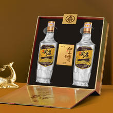 林湖 五粮液集团尖庄高光（50度礼盒白酒500ml*2+林湖黑砖茶30g）