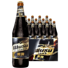 乌苏啤酒（wusu）大红乌苏国产烈性高度拉格啤酒整箱装 产地包装随机 新疆黑啤 465mL 12瓶 【新疆原产】