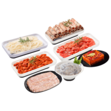 小龙坎火锅食材全家福6荤1底料1280g 千层肚虾滑肉类鸭肠底料