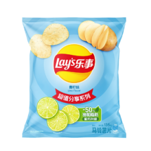 限地区、PLUS会员：乐事（Lay's）薯片 青柠味 135克 ×5件