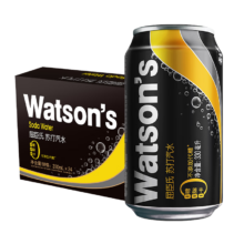 再降价、9日20点开始、限300件：屈臣氏（Watsons）原味无糖苏打水330ml*24罐整箱装0糖0卡0脂汽水饮料