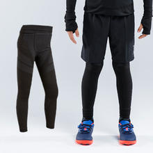 迪卡侬 DECATHLON 儿童运动针织紧身长裤 8559341