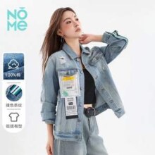 NOME 诺米 女士时尚翻领休闲牛仔外套 多色