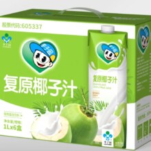 需首购、PLUS会员：李子园 复原椰子汁 植物蛋白饮料 1L*6盒