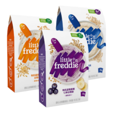 小皮（Little Freddie）婴幼儿辅食蓝莓藜麦多谷物米粉160g*3盒 婴儿7个月以上米糊辅食