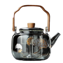 百亿补贴：Quandu全度 提梁蒸煮一体耐高温明火加厚玻璃茶壶 1000ml
