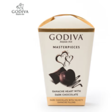 GODIVA歌帝梵 经典大师夹心黑巧克力心形117g 礼盒装(4口味任选)