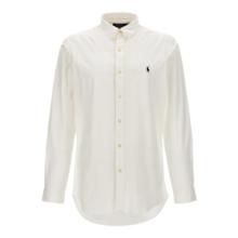 RALPH LAUREN 拉夫劳伦 男秋冬经典刺绣休闲白色衬衫710928254002 白色