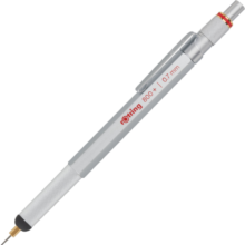 红环（rOtring）德国品质 触屏笔/自动铅笔0.7mm 防震防断专业绘图素描 800+ 系列银色