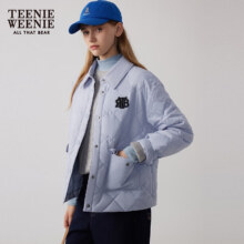 20点：Teenie Weenie 小熊 翻领轻薄棉服外套短上衣女