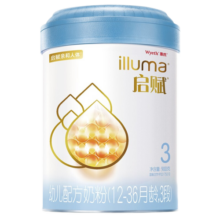 惠氏启赋（Wyeth illuma）亲和人体婴幼儿配方奶粉蓝钻 3段*1罐 810g