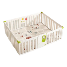 babycare精灵花园围栏组套防护栏婴儿儿童地上宝宝安全爬行垫室内 【家用优选】1.5*1.8围栏+爬行垫