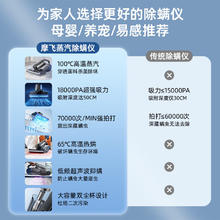 摩飞 除螨仪吸尘器MR3102家用床上大吸力手持杀菌烘干母婴宠物