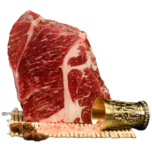 电牛 美国安格斯谷饲choice原切上脑牛排500g 牛肉烧烤 央企品质