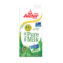 安佳（Anchor）4.4g原生高钙高蛋白全脂纯牛奶1L*12盒 新西兰进口牛奶  年货送礼