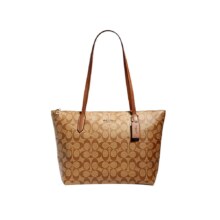 88vip、百亿补贴：COACH蔻驰新款女士牛皮拉链单肩包4455IMAA8中号