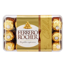 京东百亿补贴、plus会员:费列罗（FERRERO）榛果巧克力30粒礼盒装进口零食情人节礼物375g2025年4-5月到期
