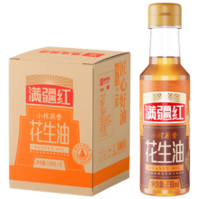 16日20点开始、限300件：满疆红 食用油 小榨原香花生油238ml*6瓶整箱装 成语之都系列
