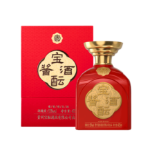 宝酝酱酒 中国红 53°酱香型白酒 53度 175mL 1瓶 单瓶装