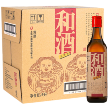 Plus会员：和酒 五年 半干型 海派黄酒 500ml*12瓶 整箱装 上海老酒