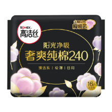 88VIP、高洁丝阳光奢爽卫生巾纯棉240ml*16片