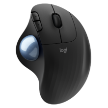 PLUS会员：Logitech 罗技 ERGO M575 人体工学鼠标 无线蓝牙双模 带无线2.4G接收器 石墨黑