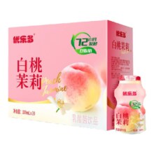 88VIP：优乐多 白桃乳酸菌饮品 100ml*20瓶