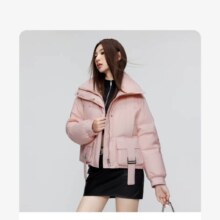 波司登 羽绒服短款连帽大口袋外套