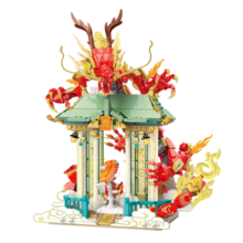 TOP TOY中国积木创意拼装系列-凌天龙拼装积木桌面摆件 儿童新年礼物 创意拼装系列-凌天龙TC1826