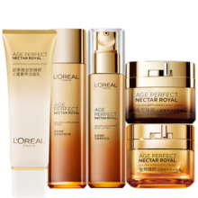 欧莱雅（L'OREAL）水乳套装金致臻颜花蜜胶原奢养小蜜罐面霜提拉紧致女士护肤化妆品 2件套(精粹水+乳液)