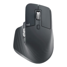 罗技（Logitech）大师系列 MX Master 3S 无线蓝牙鼠标 商务办公轻音鼠标 人体工学 石墨黑商用版