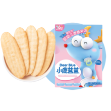 小鹿蓝蓝_宝宝米饼原味 婴儿米饼零食营养儿童磨牙饼独立袋装 41g