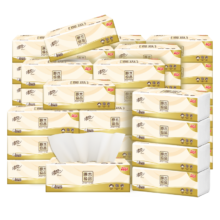 清风 抽纸原木纯品3层24包100抽*3件