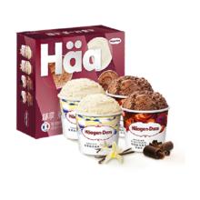 哈根达斯 Häagen·Dazs 冰淇淋四杯礼盒装香草巧克力味 324g