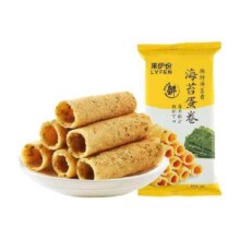 来伊份  下午茶休闲小吃零食 蛋卷脆片面包丁脆卷组合 任选12件下单