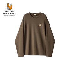 William fox&sons 新复古回潮长袖T恤 咖啡色 M /48