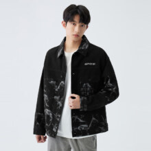 gxg.jeans 黑色牛仔夹克外套男