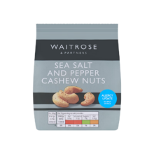 PLUS：Waitrose海盐胡椒腰果仁150g/袋（英国原装进口）
