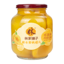 88VIP、需首购：林家铺子 黄桃 水果罐头 1kg