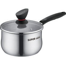 苏泊尔（SUPOR） 304不锈钢小奶锅辅食锅汤锅泡面蒸锅燃气电磁炉ST16Z1