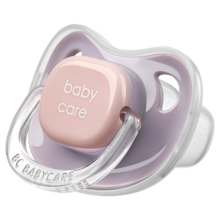 babycare安抚奶嘴新生儿咬胶超软宝宝睡觉神器仿真实感佩里格M码 紫色