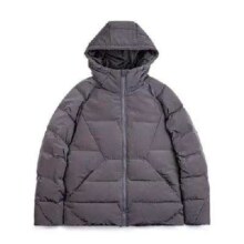 20点：Maden 马登 美式休闲90绒连帽羽绒服 锡灰色