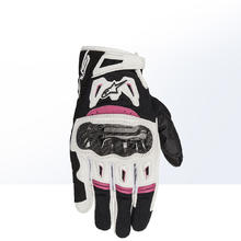 Alpinestars a星女士摩托车骑行手套春夏季透气碳纤机车装备SMX-2黑白