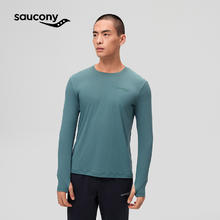 88VIP会员：索康尼 saucony 2024春夏男子长袖针织衫吸湿速干透气跑步运动