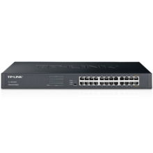 普联（TP-LINK） 24口全千兆交换机 非网管T系列机架式 企业级交换器 监控网络网线分线器 分流器 TL-SG1024T