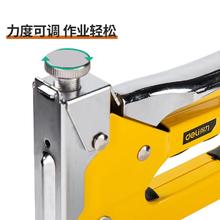 88VIP会员：得力 打钉枪手动射钉枪码钉枪油画门框固定三用钉枪门型u型t型钉