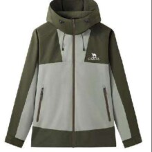 plus会员：骆驼 户外夹克男女机能拼接防泼徒步登山服外套